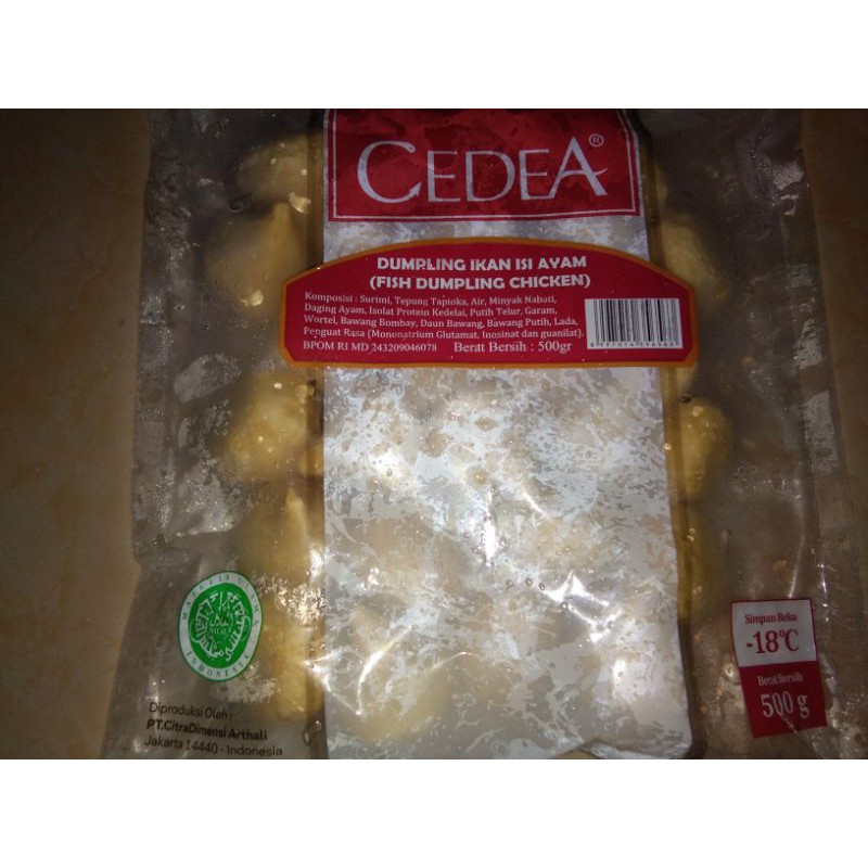 

Dumpling ayam dan keju Cedea