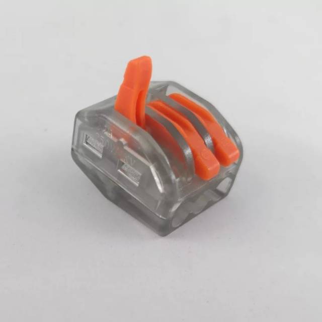PCT 213 Wire connector 3 pin penyambung konektor kabel transparan tanpa isolasi jumper terminal