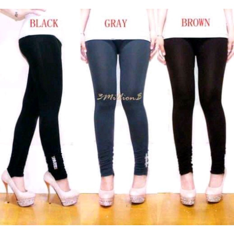 LEGGING PANJANG SPANDEK LICIN PAKET MURAH 1 PAKET ISI 5PCS