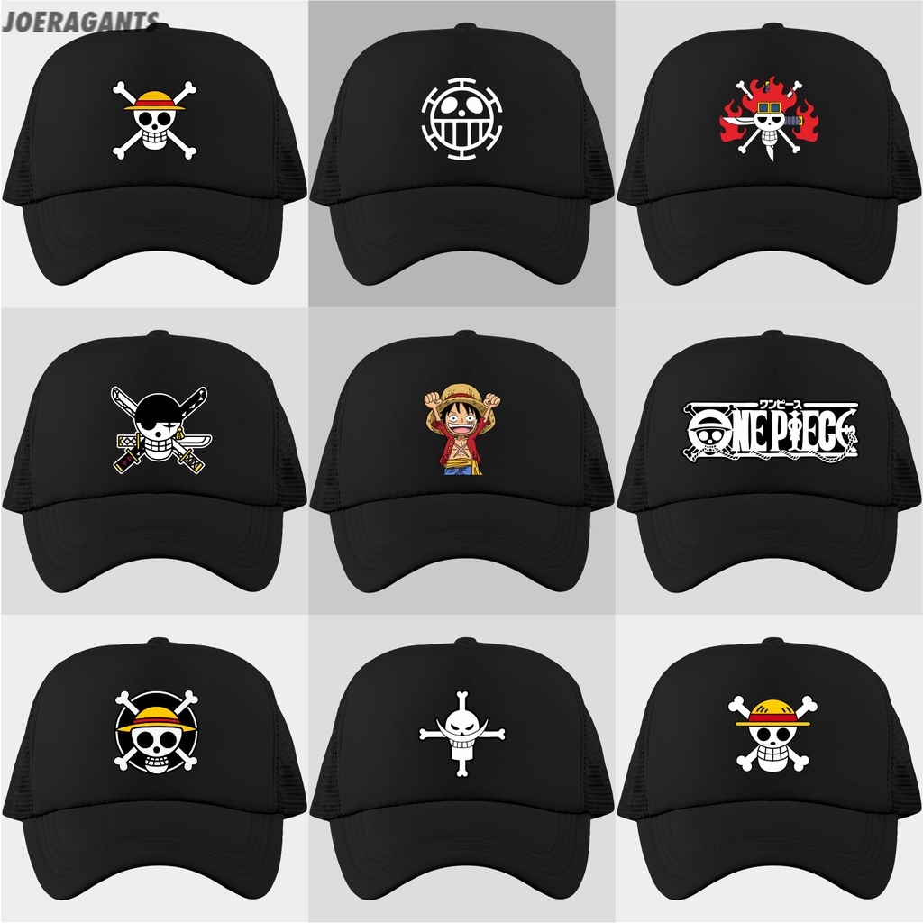 Topi One Piece - Topi Trucker One Piece - Topi Luffy One Piece - One Piece - Topi Keren joeragants