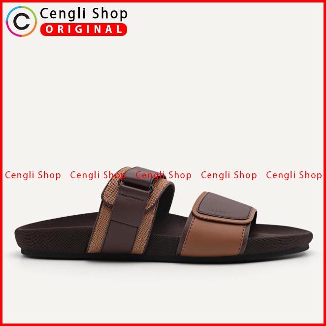 SANDAL SLIDE PEDRO PRIA ORIGINAL CASUAL BRANDED COKLAT PM121