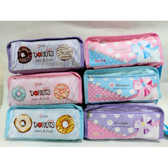 

KOTAK PENSIL / PENSIL CASE KAIN DONUT / PITA