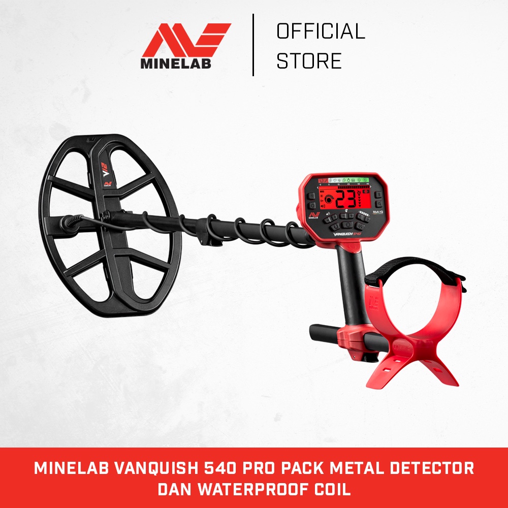 Minelab Vanquish 540 Pro Pack Metal Detector dan Waterproof Coil