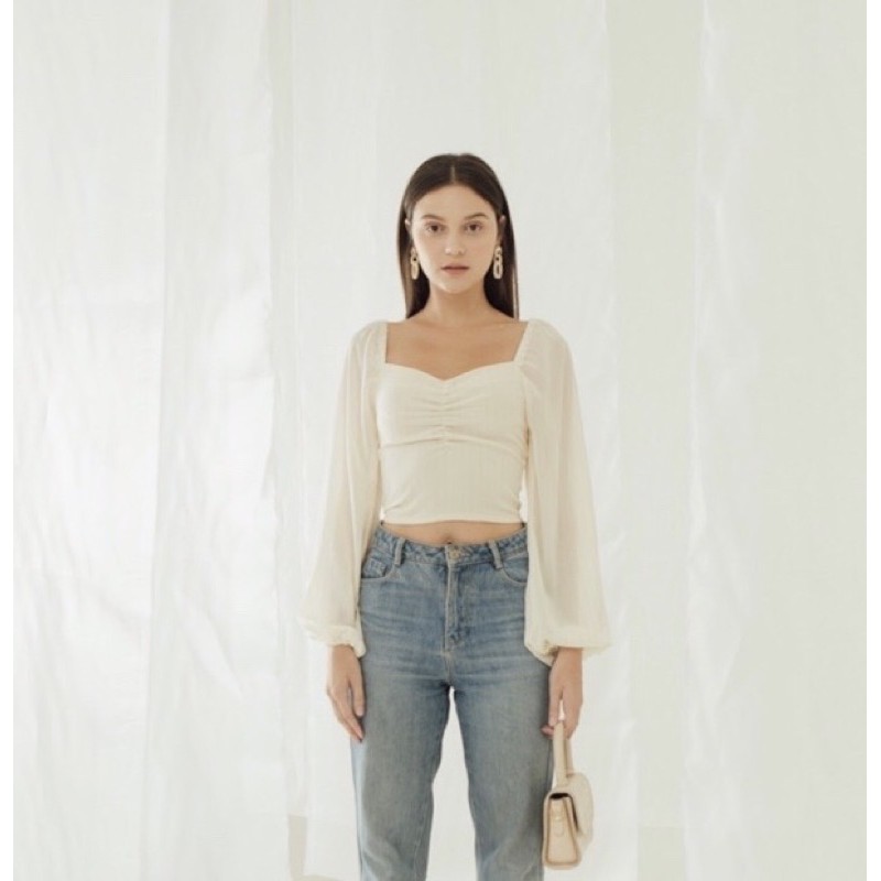 oudre leona top beige size M/L