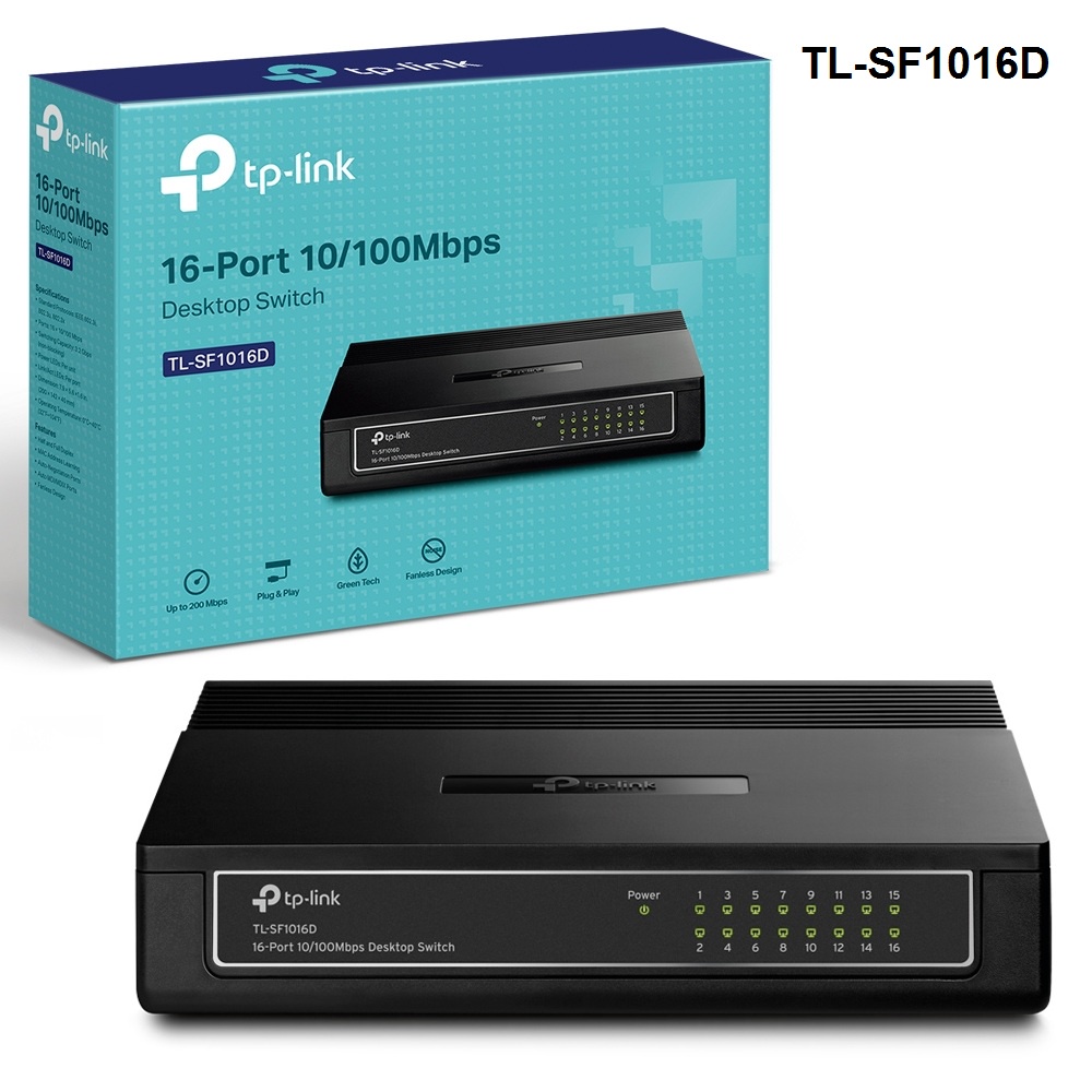 TP-Link TL-SF1016D Desktop Switch Hub 16 Port