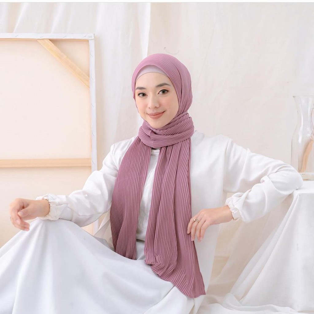 pashmina plisket premium kerudung pasmina jilbab fashion wanita muslim