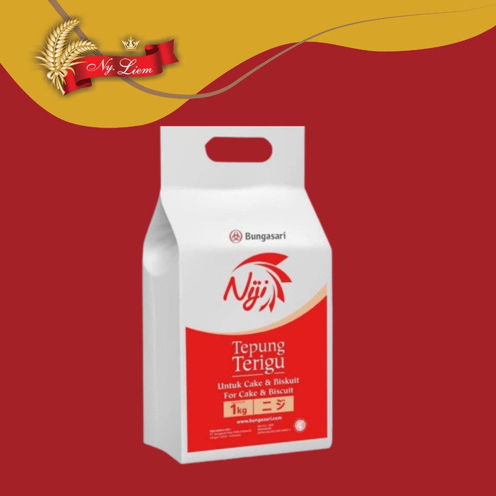 

PROMO [COD] Tepung Terigu NIJI - Protein Rendah 1 kg