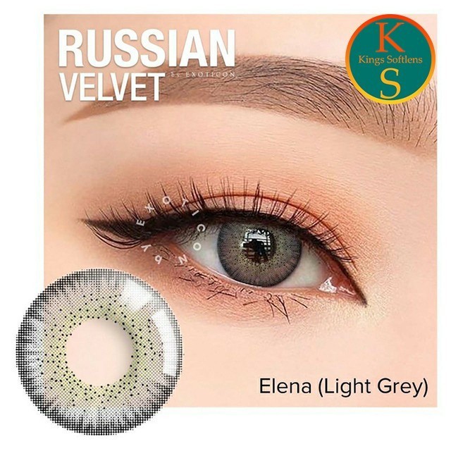 Softlens X2 Russian Velvet Normal / Soflen Rusian Velvet X2 Exoticon - Elena LightGrey