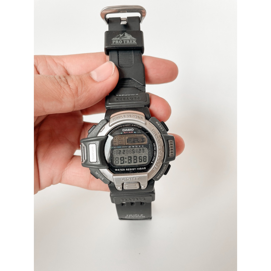 Jual Jam Tangan Digital Casio Protrek PRT60 Triple Sensor Second