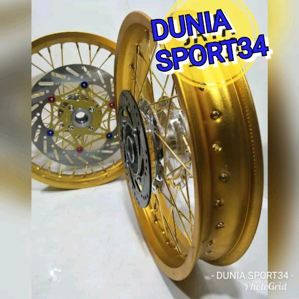 TOPPP!!!!! velg model Tk japan ring 17 lebar 185-215 tromol set jari-jari bonus cakram depan