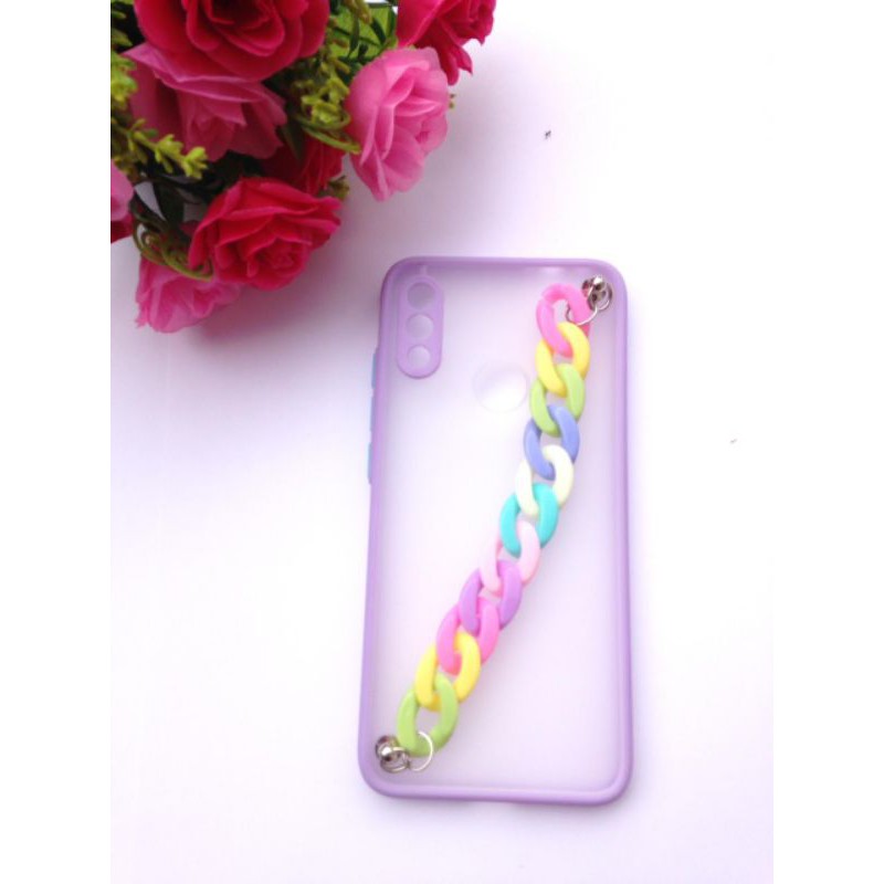 CHAIN STRAP HP KOREAN  DIY GRIP CASE