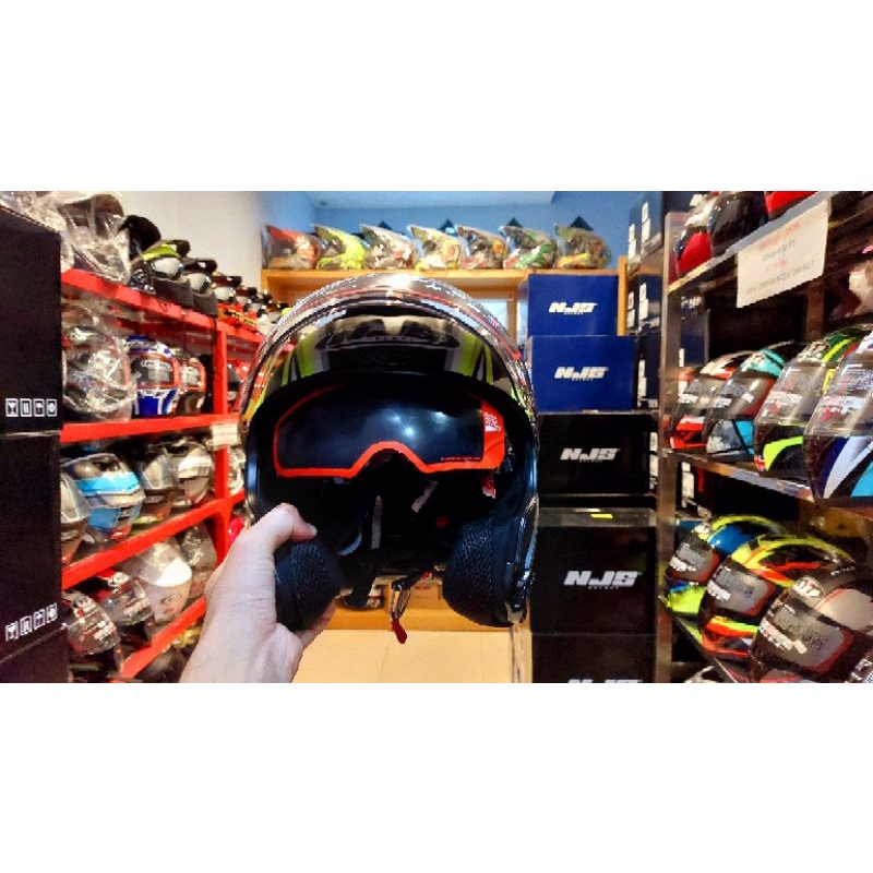 HELM NJS KAIROZ RUSH YELLOW FLOU DOFF/GLOSY-3