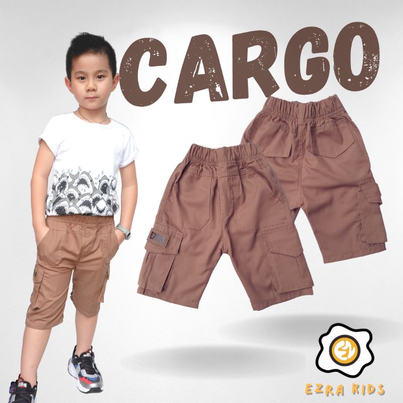 Celana Cargo Anak Laki Laki Pendek Ezra Kids 1 - 12 Tahun Regular Series