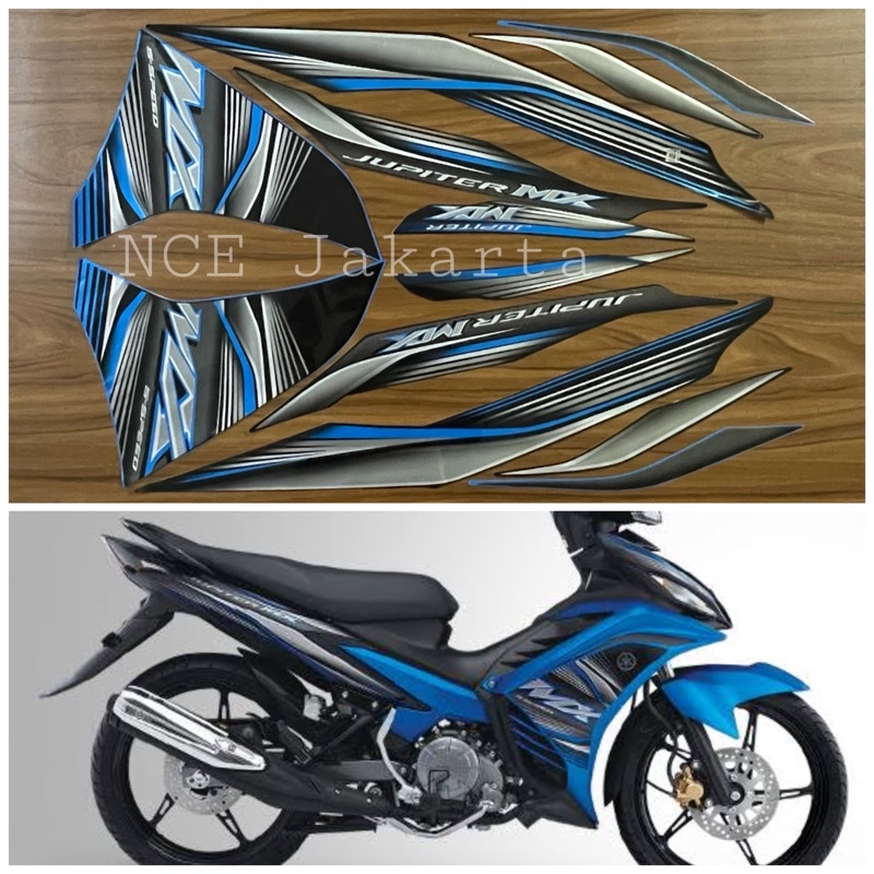 STIKER STRIPING NEW JUPITER MS 2012 BIRU