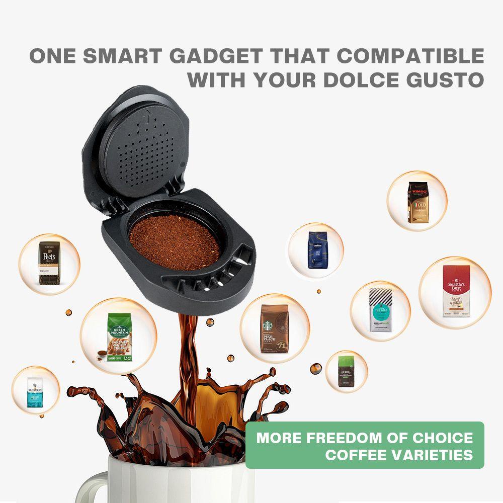 Solighter Coffee Capsule Adapter Bar Reusable Cream Maker Ubah Ke Holder Kapsul Original