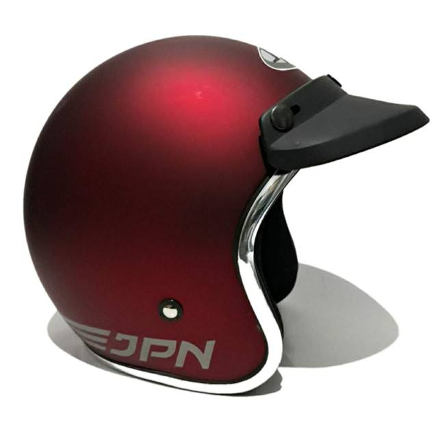 Helm JPN Retro arc Maroon Dof List Chrom