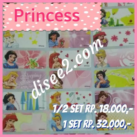 

Sticker Label Nama Waterproof PRINCESS