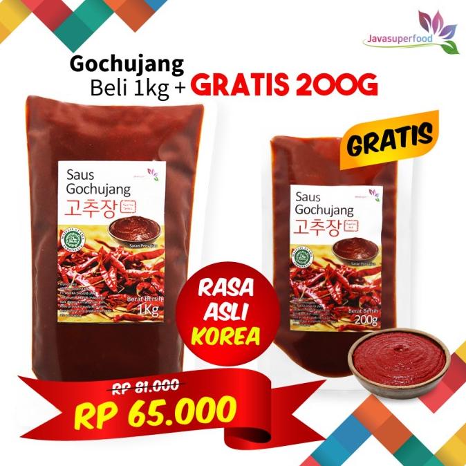 

[HALAL] Gochujang 1kg Rasa Asli Korea/Sauce Sambel Pasta/Chili Paste