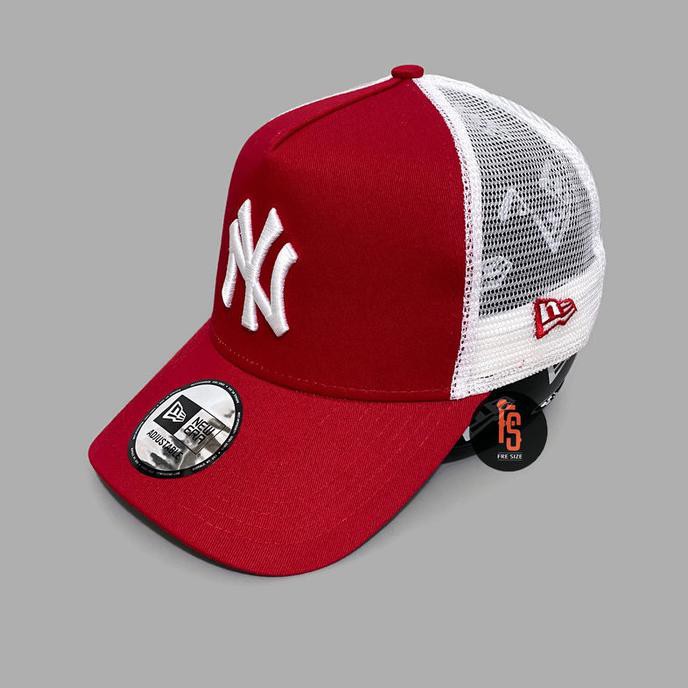 TOPI NEW ERA ORIGINAL TRUCKER NEW YORK YANKEES RED