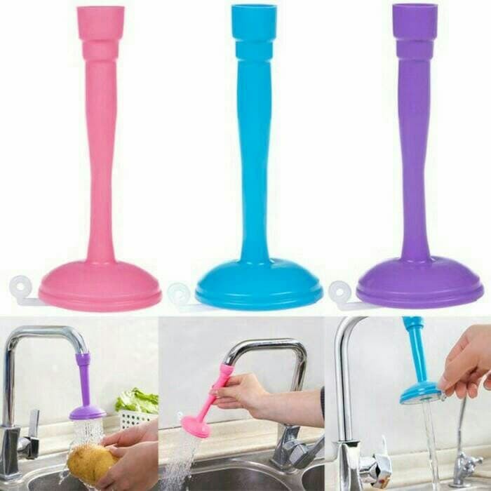 Sambungan saringan wastafel kran air cuci piring fleksibel  perlengkapan dapur unik serbaguna murah