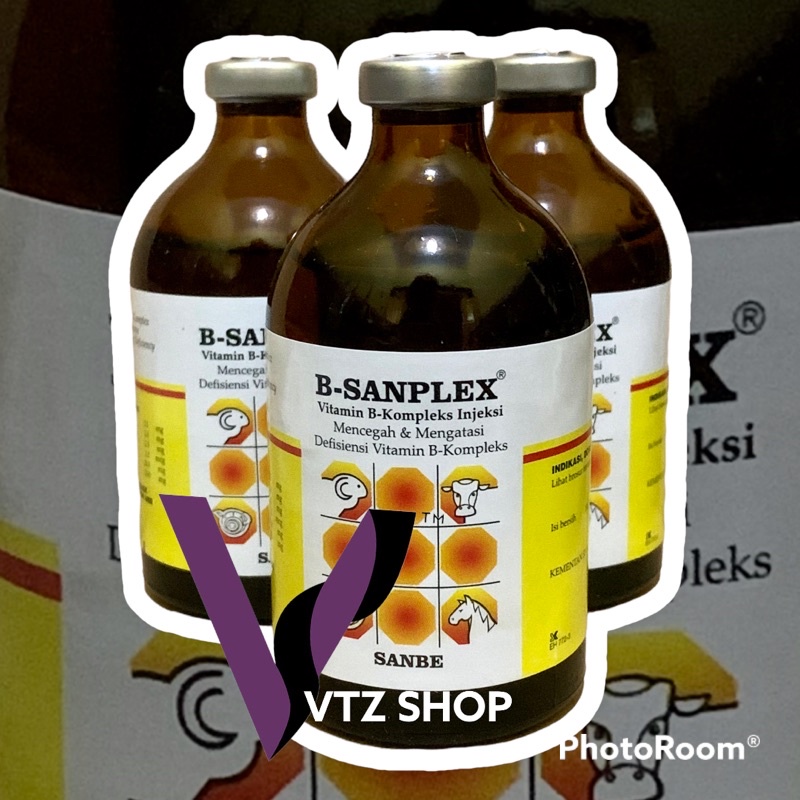 B-Sanplex Inj 100 mL SANBE (Injeksi Vitamin B Kompleks) B Sanplex