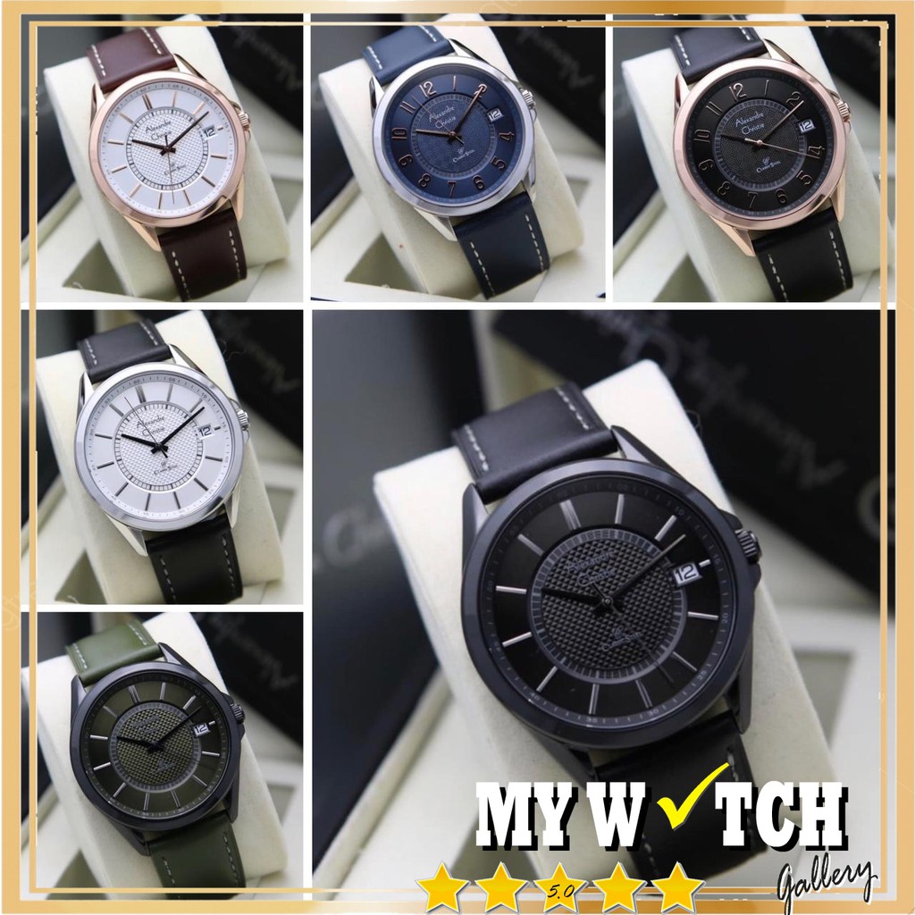 Jam Tangan Alexandre Christie Original Pria AC 8649 MD Diameter 4,6 cm