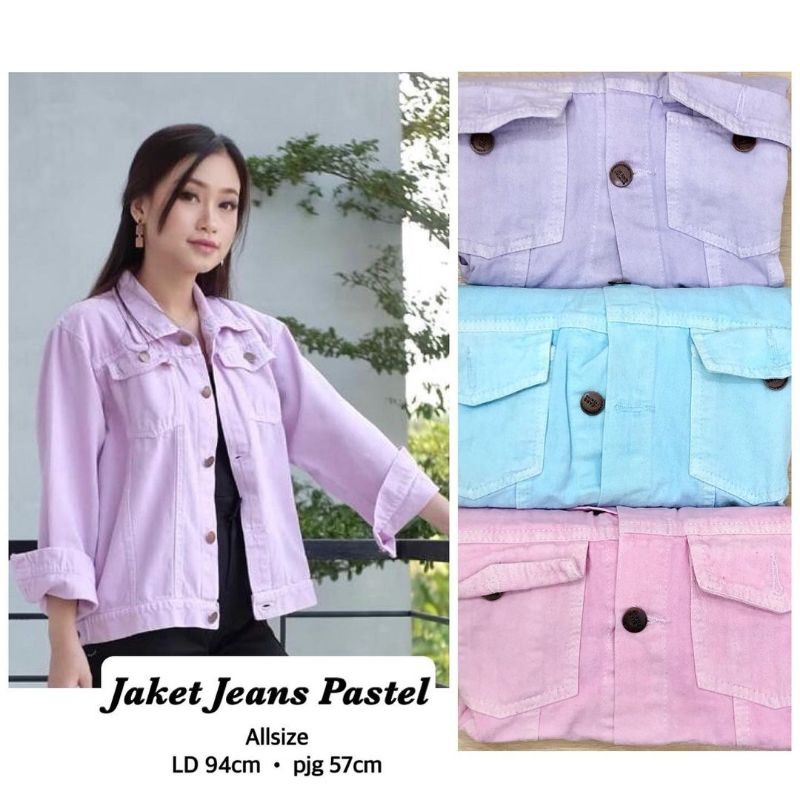 Classic Pop Denim Jeans - Jaket wanita