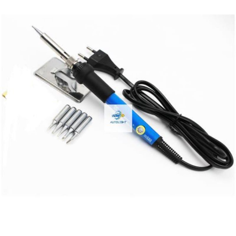 Solder Dengan Tombol Pengatur SUHU 200-450C 60W Paket / Adjustable Temperature(BONUS 5TIPS)