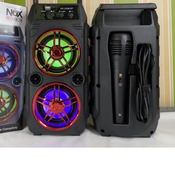 ♡ Speaker bluetooth karaoke nixnox NX 2S88BT speaker karaoke FREE MIC ❁