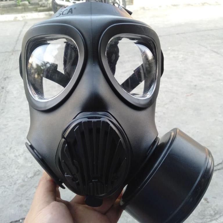 K3 Gas Mask Sancheong Masker Gas Respirator Gas Masker dengan Filter Masker Gas