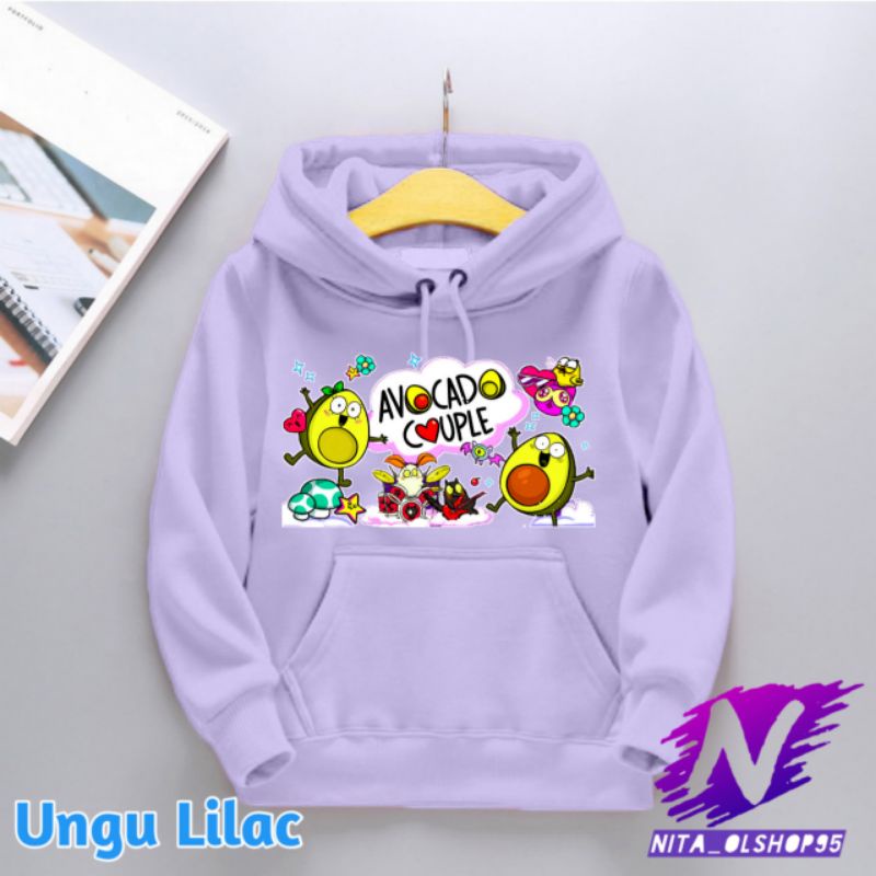 Hoodie anak avocado Hoodie kartun avocado couple