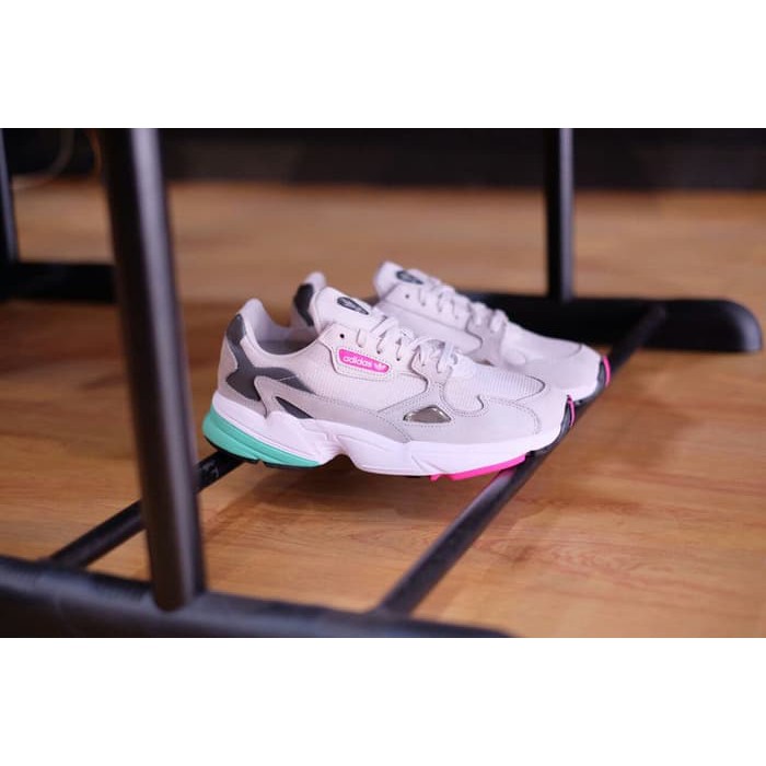 adidas falcon grey green pink