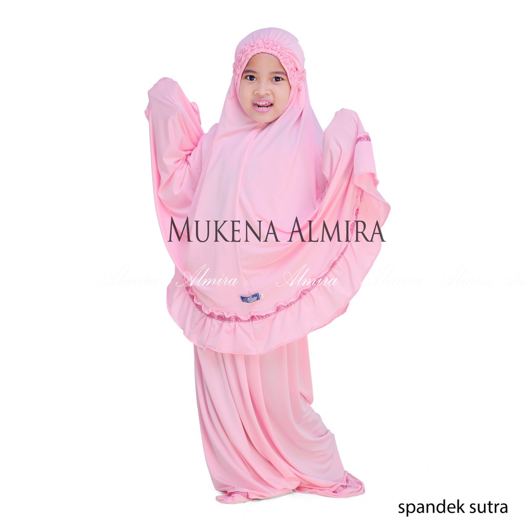 Mukena Telekung Prayerset Anak Polos  Bersih Ukuran L (8-10th) 4 warna baru