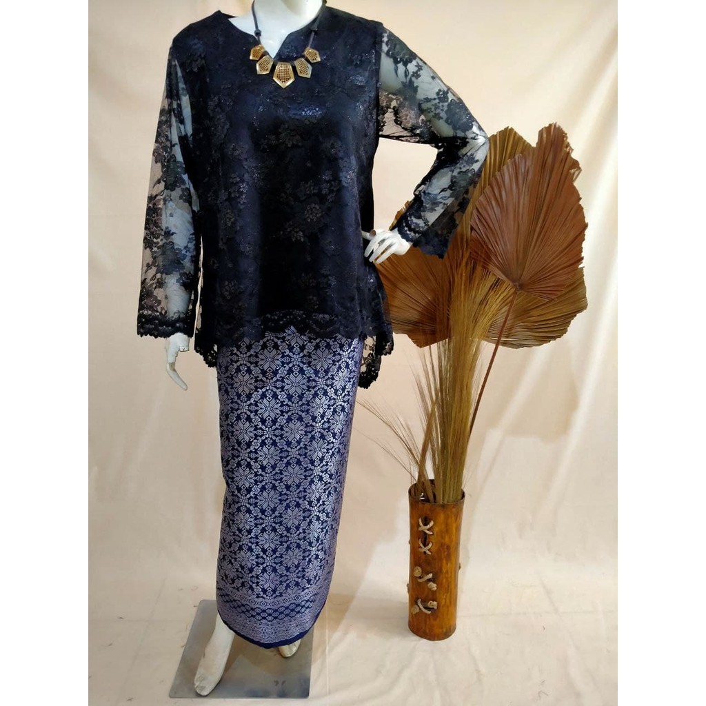 Songket Pash - Songket Palembang Murah Navy Biru Silver Meteran Atbm | Songket Pash