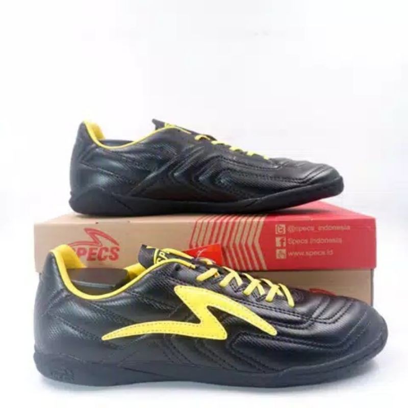 Sepatu Futsal Specs Tycon In Black / Fresh Yellow