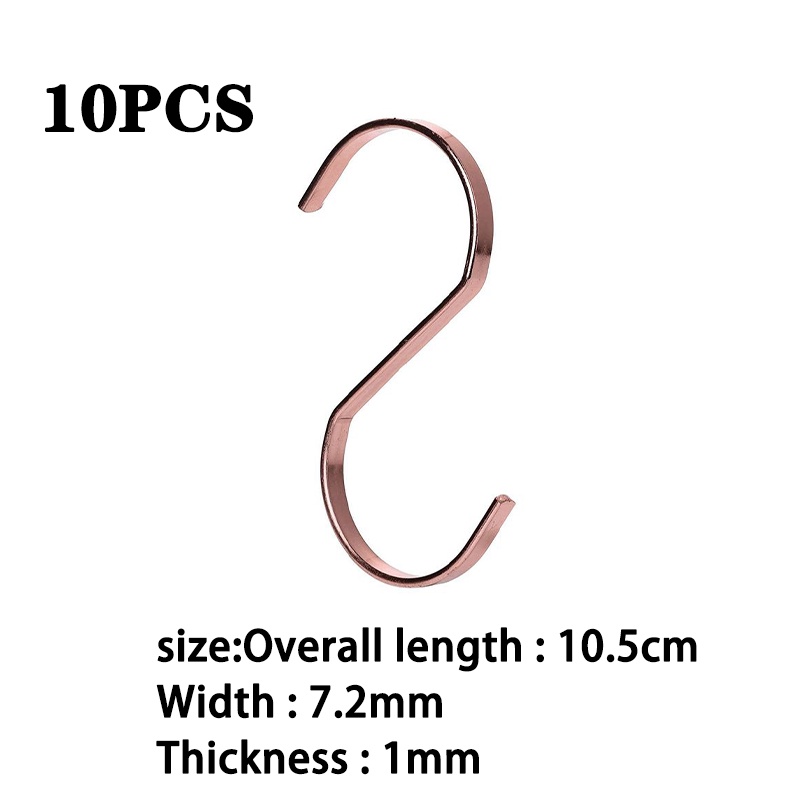 【10PCS】S-shaped Hanger Hook/Gantungan S Serbaguna/Kait Gantungan S