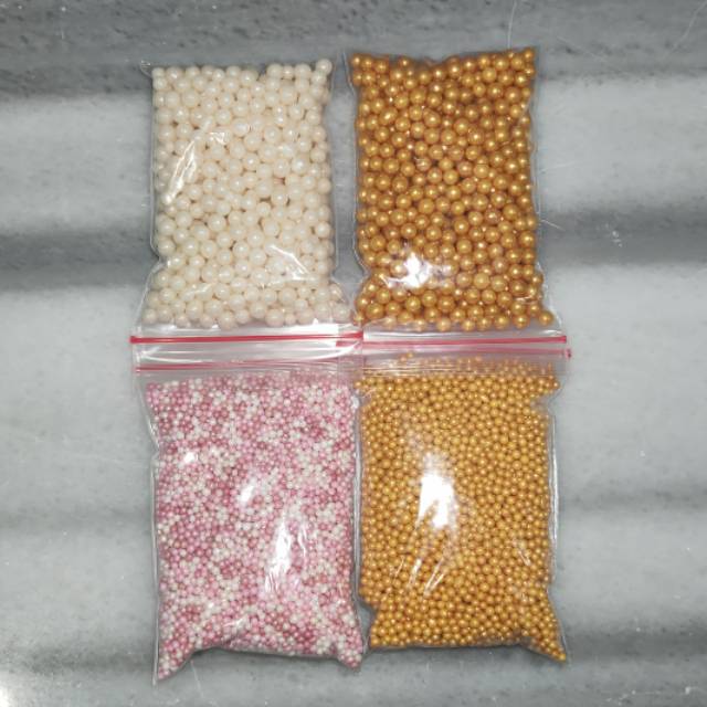 Sugar Pearl 25gr Hiasan  Kue  Dekorasi Sprinkle  Shopee 