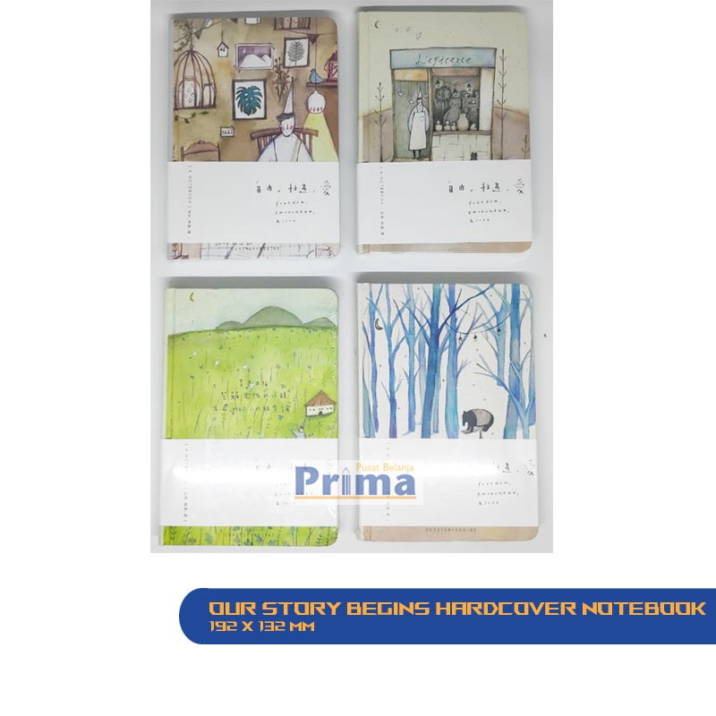 our story begins hardcover notebook 192 x 132 mm