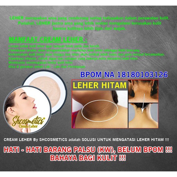 (BOSS) BPOM CREAM LEHER by Sh cosmetics- with Algae Extract &amp; collagen