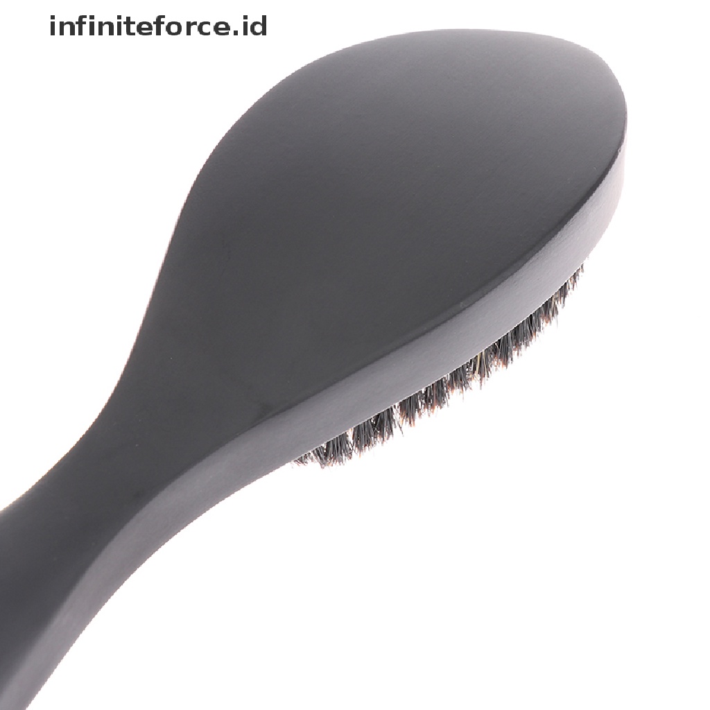 (Infiniteforce.Id) Sisir Rambut Bulu Babi Hutan Gagang Kayu