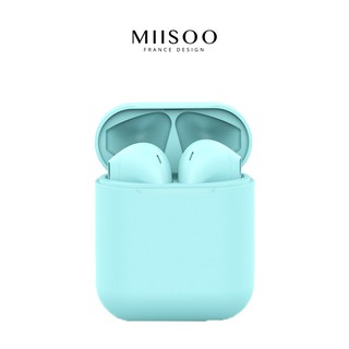 MIISOO i13 PRO Macaron i12 Macaron TWS Earphone IZIN POSTEL TRUE Wireless STEREO Bluetooth HiFi-i12 BLUE