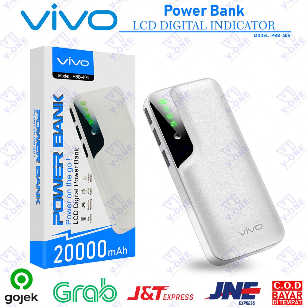 MSTH* POWER BANK VIVO KAPASITAS 20000 mAh POWERBANK MURAH