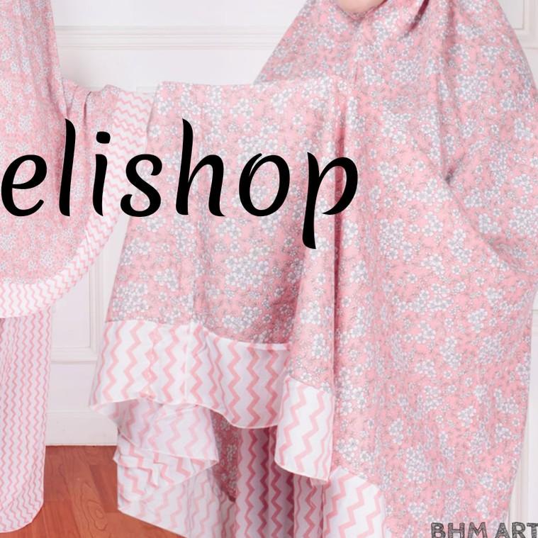 ☼ mukena rayon bali motif bunga alesha mukena dewasa adem ☃