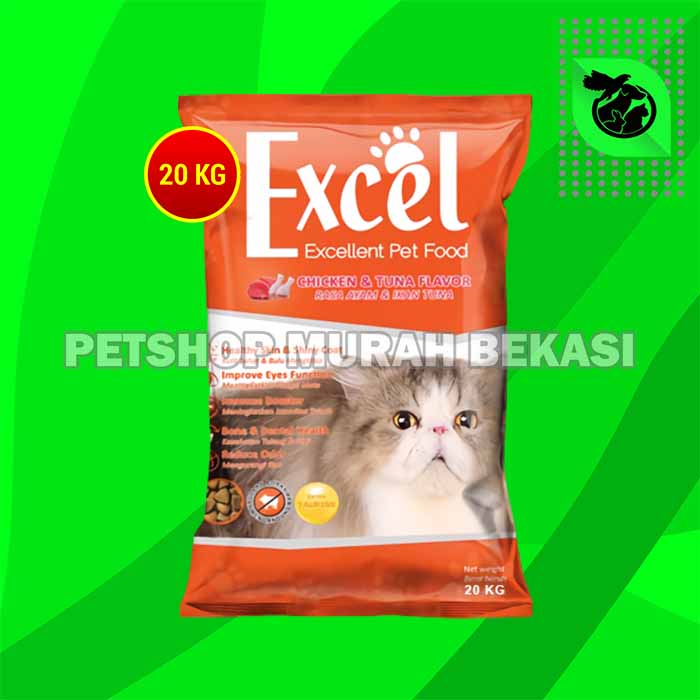 Makanan Kucing Excel Cat Tuna 20kg Ikan Donat Exel 20 kg