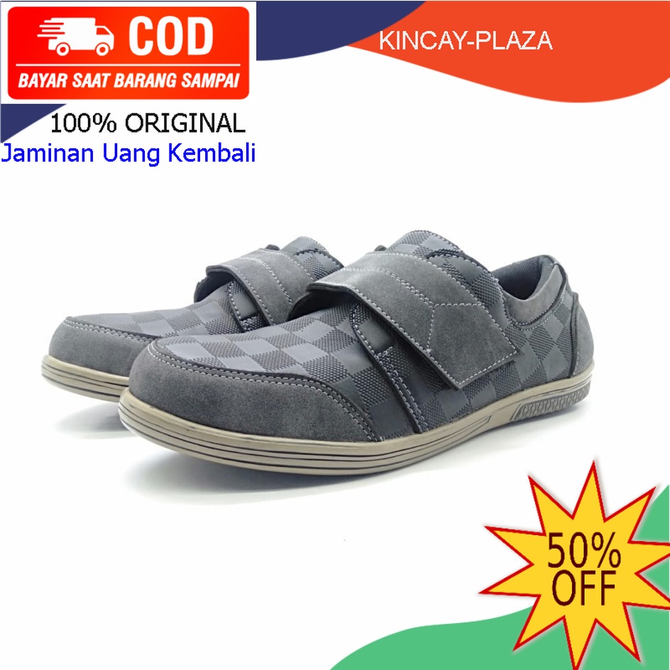 Sepatu Slip on Spatu Pria Cowo ARMENDO LV 02 Sepatu Sandal Sendal Casual Kasual Kicker Cowok Laki-la