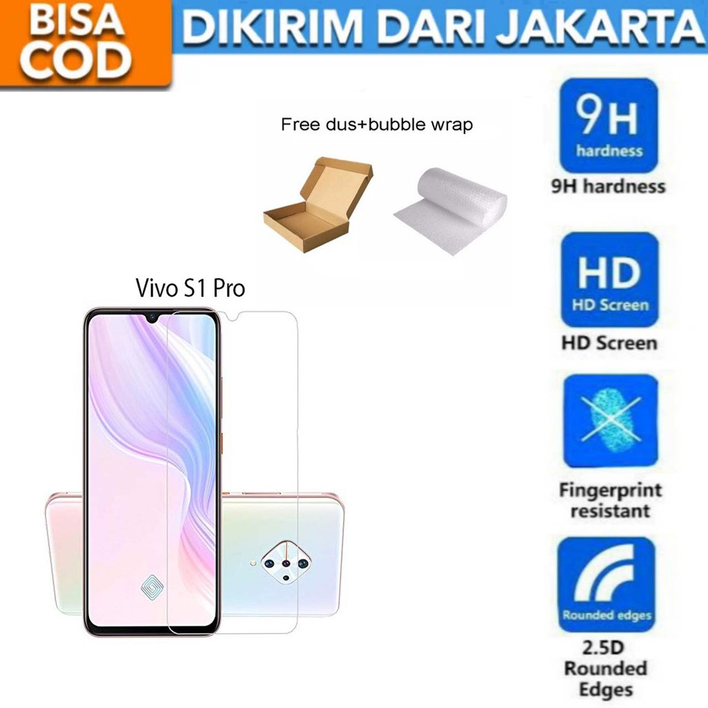 Vivo S1 Pro Tempered Glass Screen Protector Anti Gores