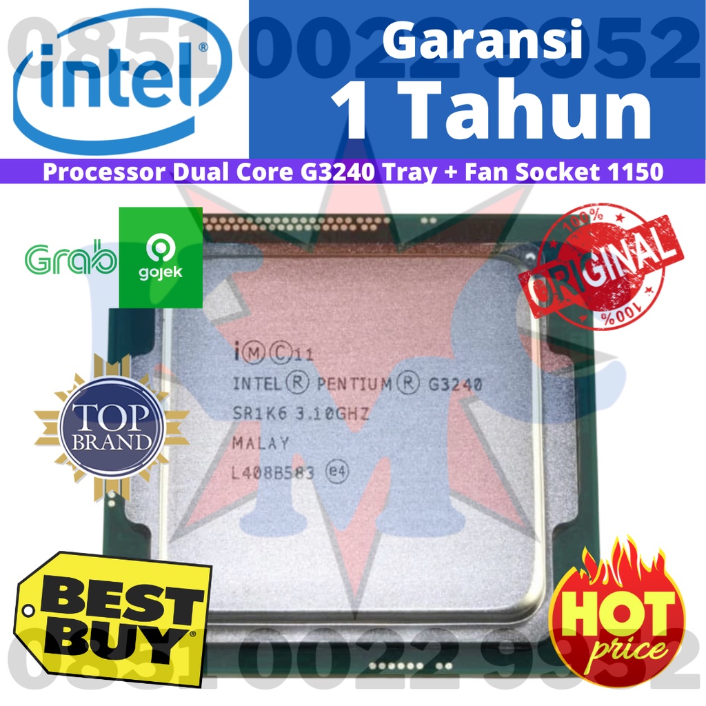 Processor Intel Dual Core G3240 Tray + Fan Socket 1150