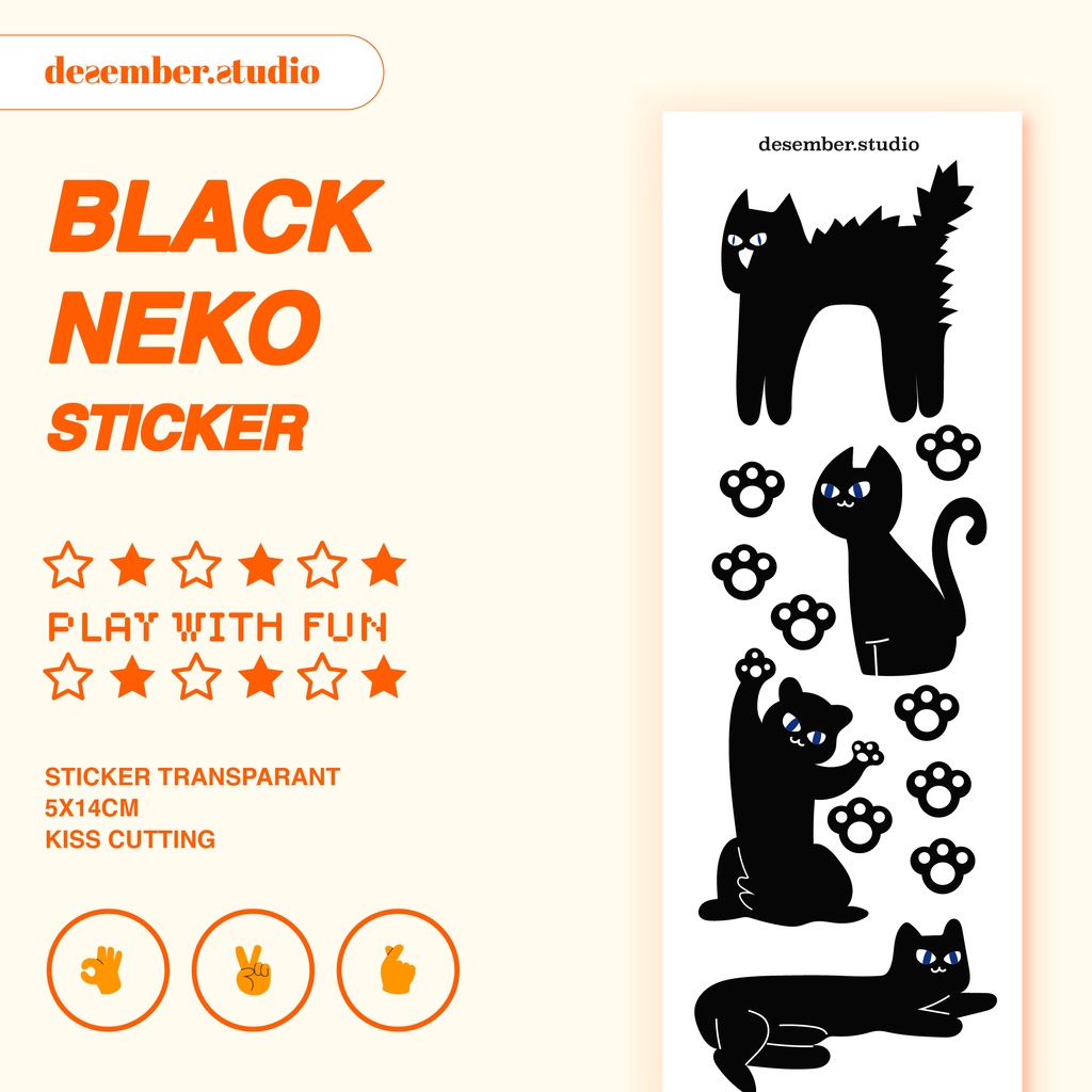 

Black Neko Sticker