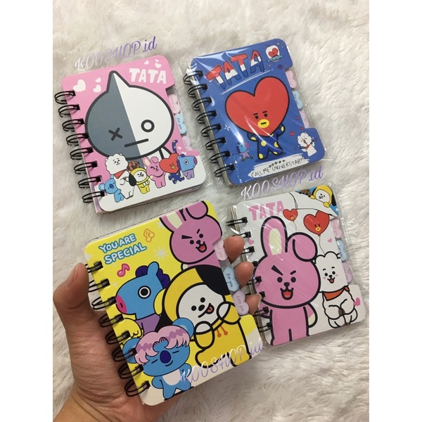 

DIARY BT21 / MINI NOTEBOOK BT21 / NOTEBOOK BTS KPOP / BUKU DIARY BT21 BTS KPOP