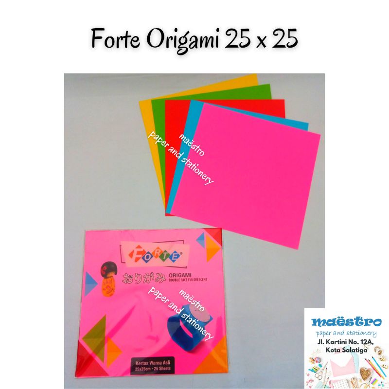 

Kertas Origami Forte Ukuran 25 x 25 cm / Kertas Lipat BUY 11 pcs FREE 1 pcs